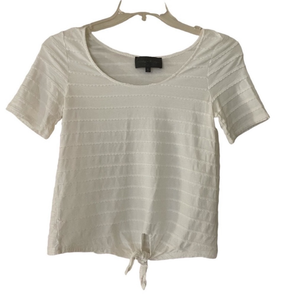 Anthropologie white tie top